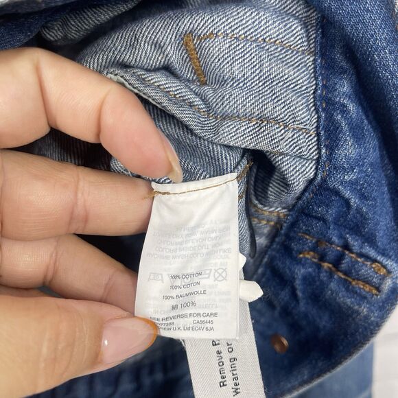 Madewell Blue Denim Jacket Womens Small Button Front Classic Jean Jacket - Picture 8 of 15